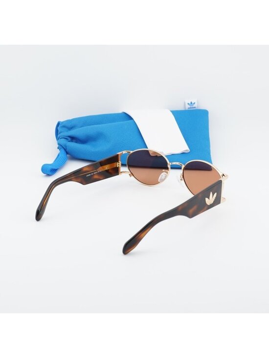 Adidas OR0096 30U Sunglasses Gold Oval Frame, Bordeaux Lenses main image 7